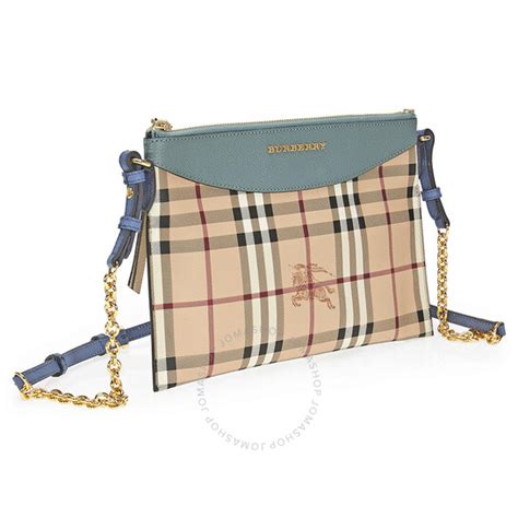 4055610 burberry|Burberry Haymarket Check and Leather Clutch.